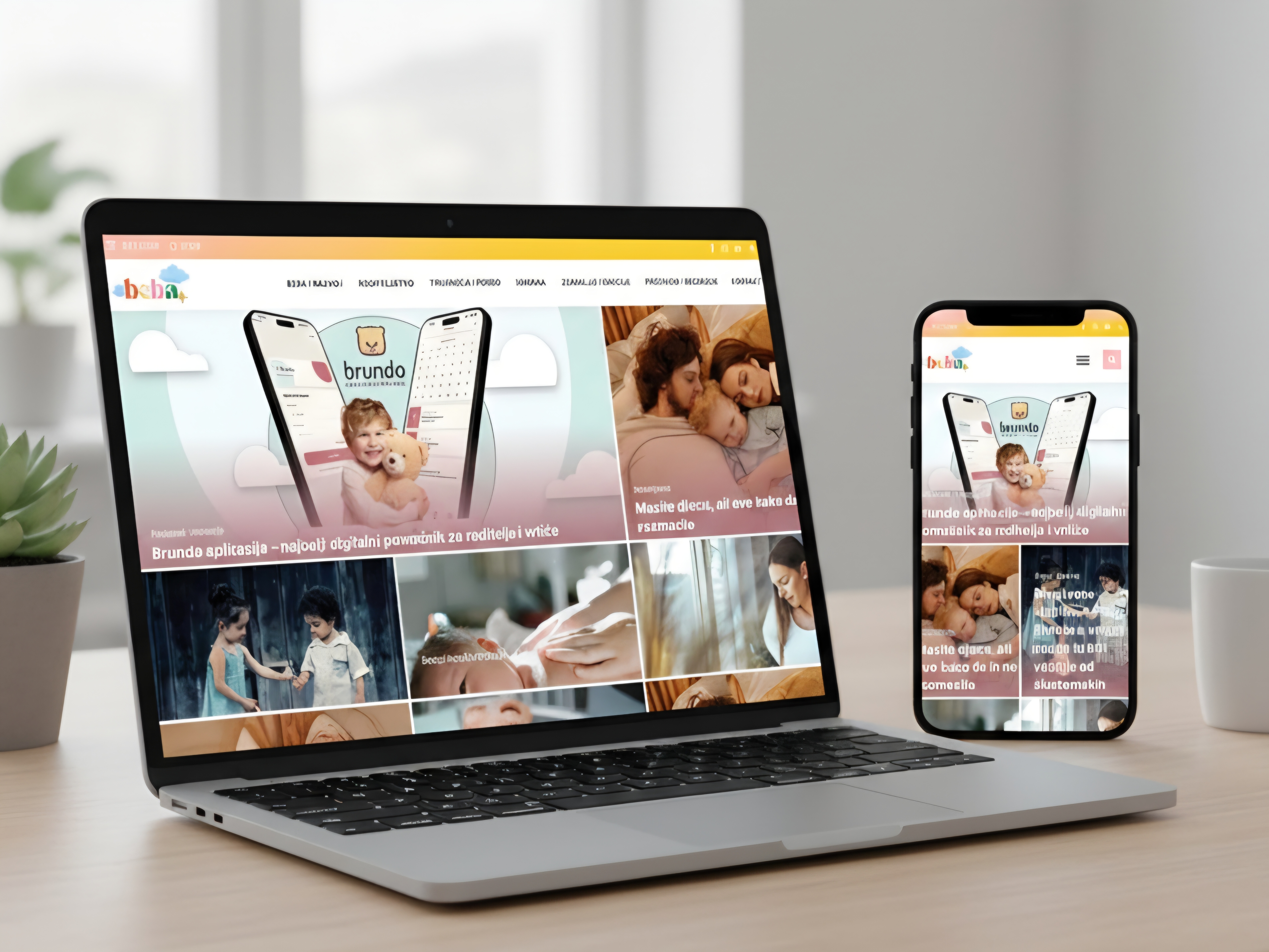 beba.ba - razrađena web stranica za biznis i premium domena