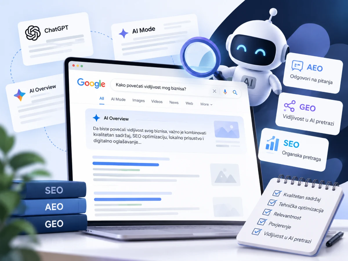 SEO u doba AI pretrage: šta su AEO i GEO i treba li vam nova SEO strategija?
